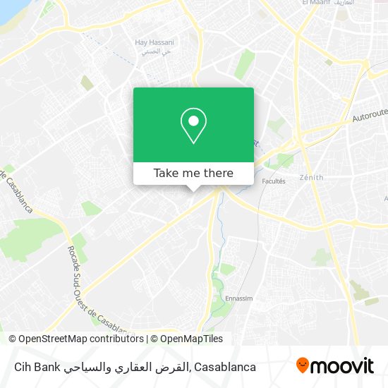 Cih Bank القرض العقاري والسياحي map