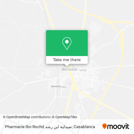 Pharmacie Ibn Rochd صيدلية ابن رشد plan