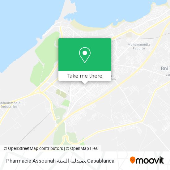 Pharmacie Assounah صيدلية السنة map