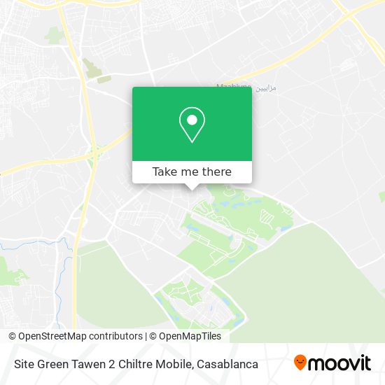 Site Green Tawen 2 Chiltre Mobile map