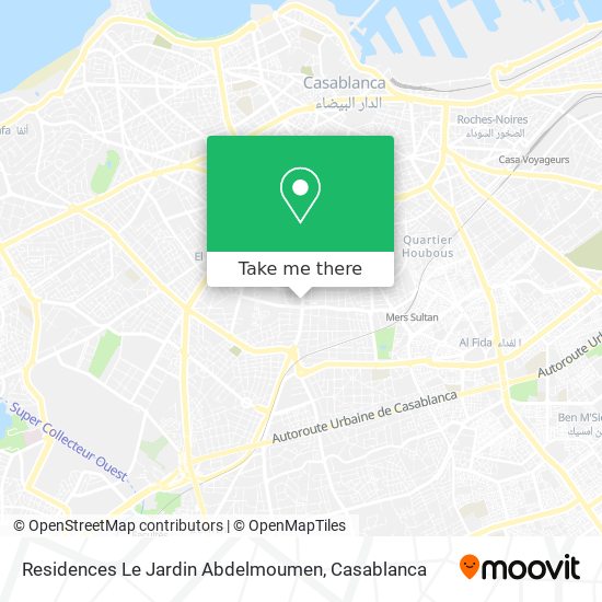 Residences Le Jardin Abdelmoumen map