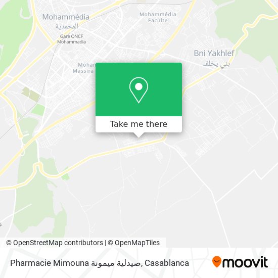 Pharmacie Mimouna صيدلية ميمونة map