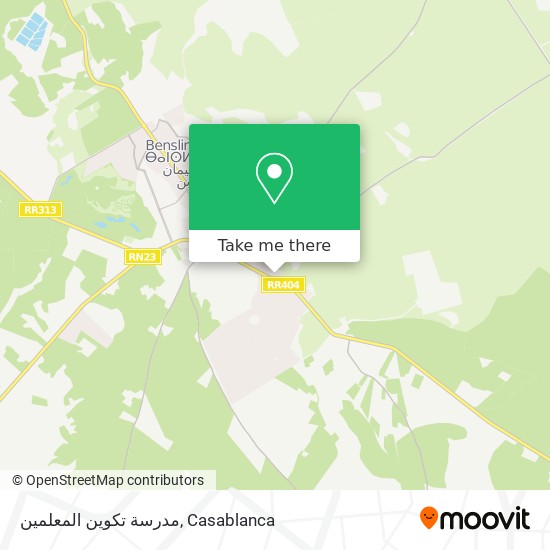مدرسة تكوين المعلمين map