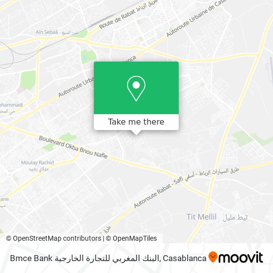 Bmce Bank البنك المغربي للتجارة الخارجية map