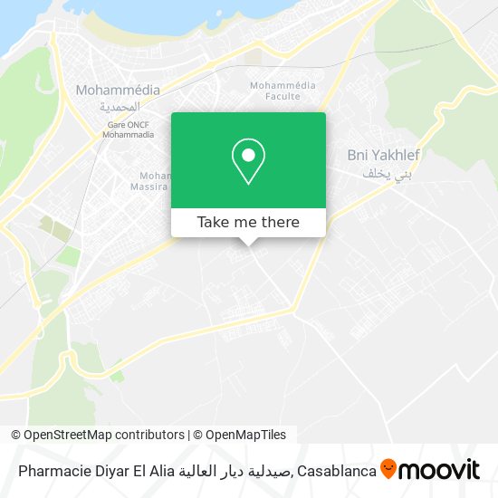 Pharmacie Diyar El Alia صيدلية ديار العالية map