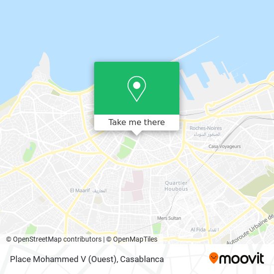 Place Mohammed V (Ouest) map