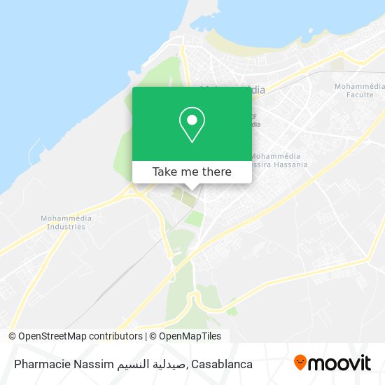 Pharmacie Nassim صيدلية النسيم map