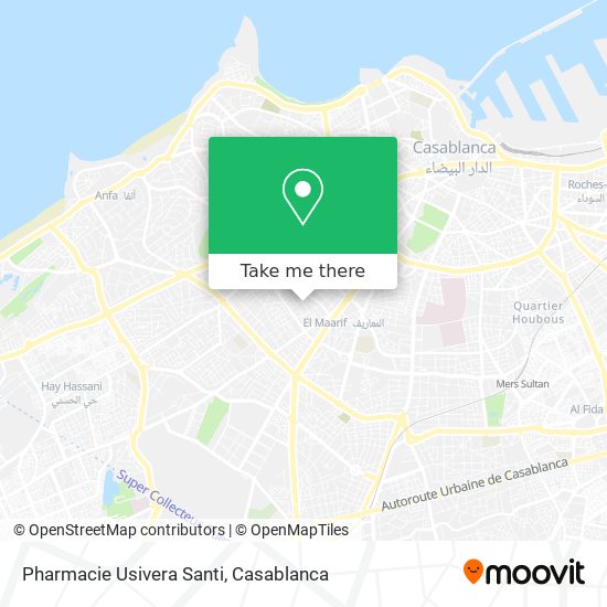 Pharmacie Usivera Santi map