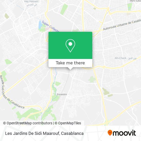 Les Jardins De Sidi Maarouf map