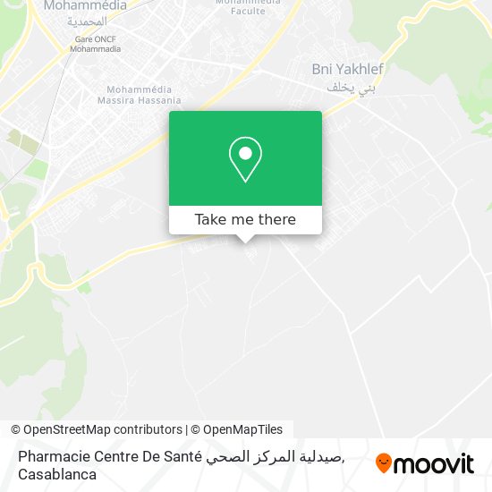 Pharmacie Centre De Santé صيدلية المركز الصحي plan