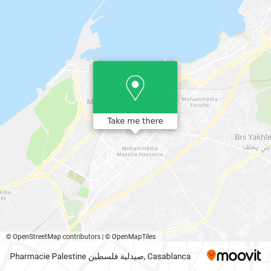 Pharmacie Palestine صيدلية فلسطين plan