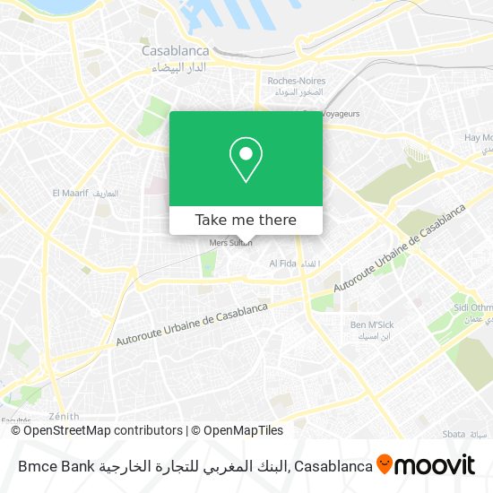 Bmce Bank البنك المغربي للتجارة الخارجية map