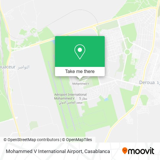 Mohammed V International Airport map