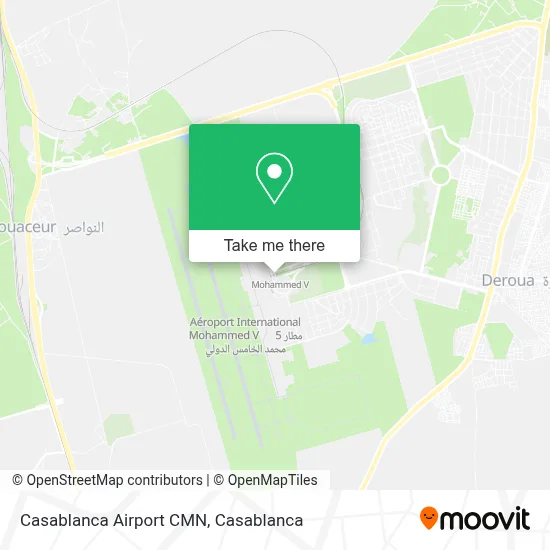 Casablanca Airport CMN map
