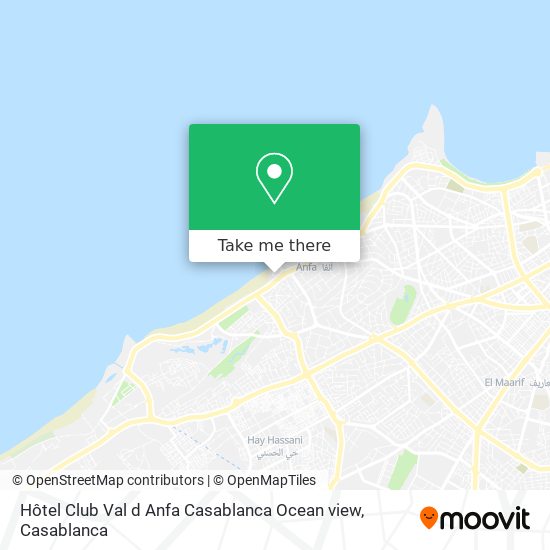 Hôtel Club Val d Anfa Casablanca Ocean view plan