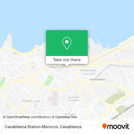 Casablanca Station Morocco map