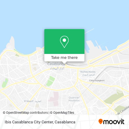 Ibis Casablanca City Center map