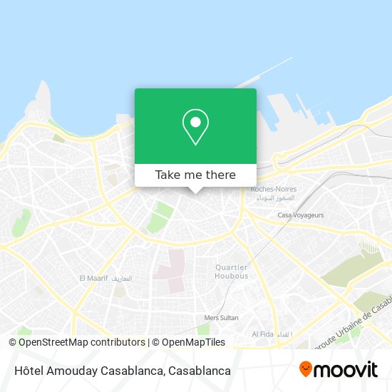 Hôtel Amouday Casablanca map