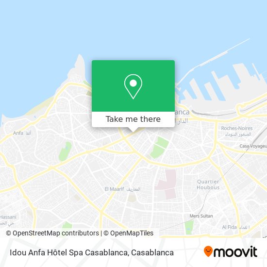 Idou Anfa Hôtel Spa Casablanca plan