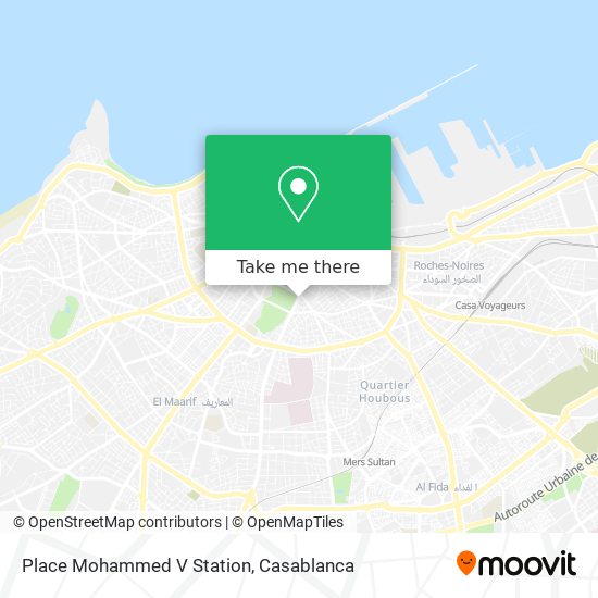 Place Mohammed V Station plan