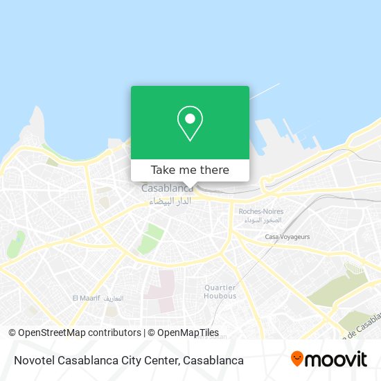 Novotel Casablanca City Center map