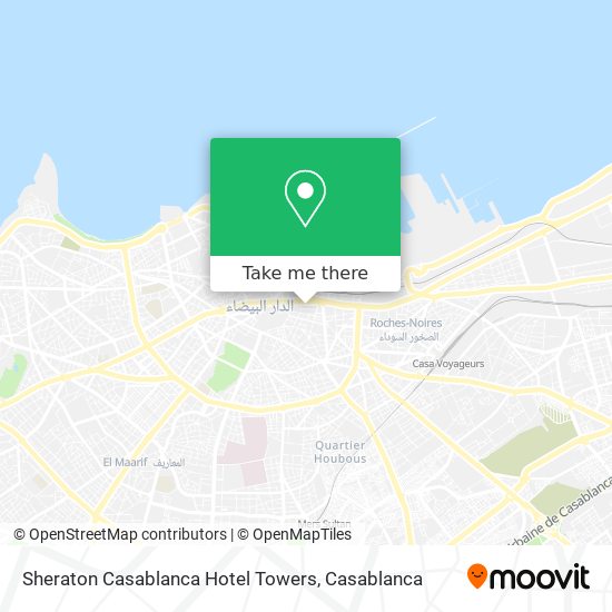Sheraton Casablanca Hotel Towers map