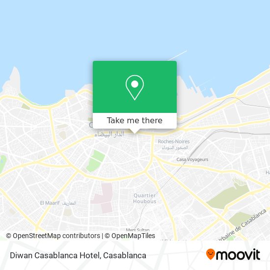 Diwan Casablanca Hotel map