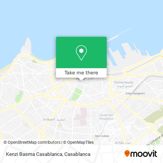 Kenzi Basma Casablanca map