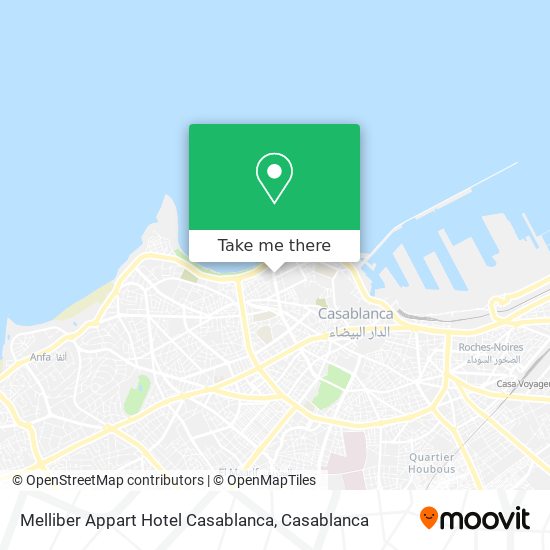 Melliber Appart Hotel Casablanca plan