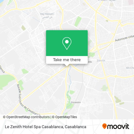 Le Zenith Hotel Spa Casablanca plan