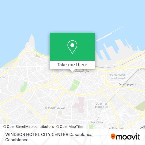 WINDSOR HOTEL CITY CENTER Casablanca plan