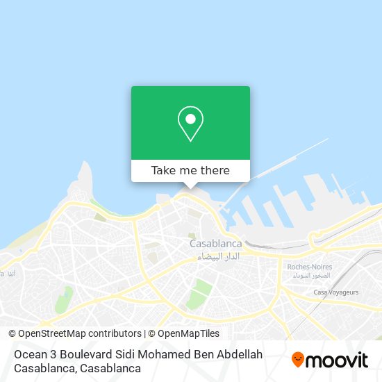 Ocean 3 Boulevard Sidi Mohamed Ben Abdellah Casablanca map