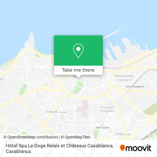 Hôtel Spa Le Doge Relais et Châteaux Casablanca map
