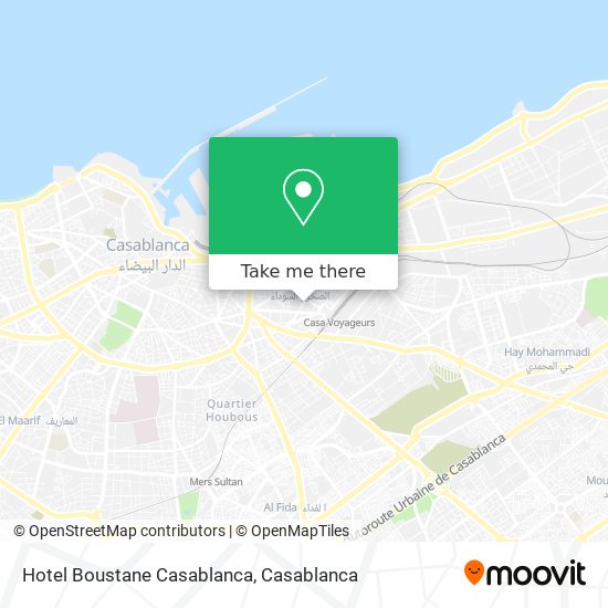 Hotel Boustane Casablanca map