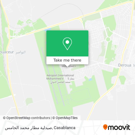 صيدلية مطار محمد الخامس map