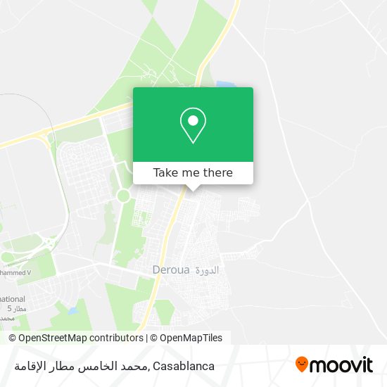 محمد الخامس مطار الإقامة map