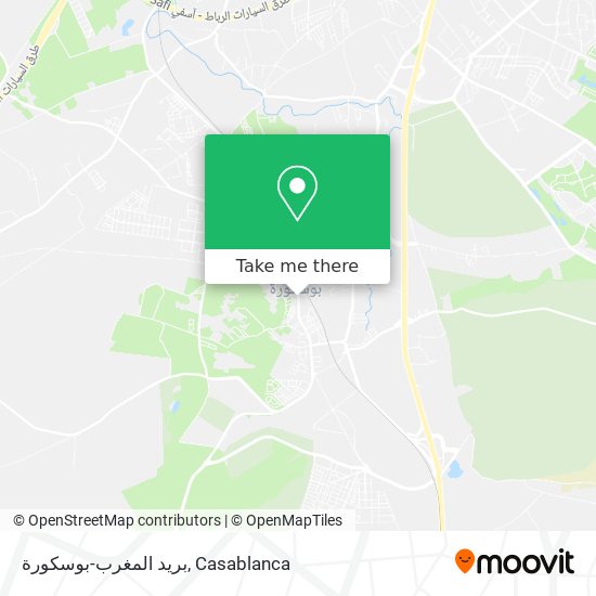 بريد المغرب-بوسكورة map