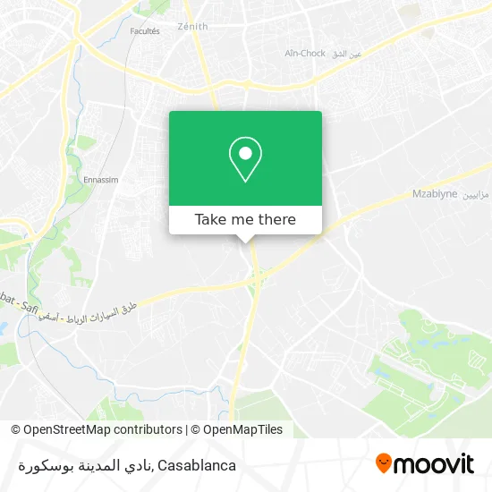 نادي المدينة بوسكورة map