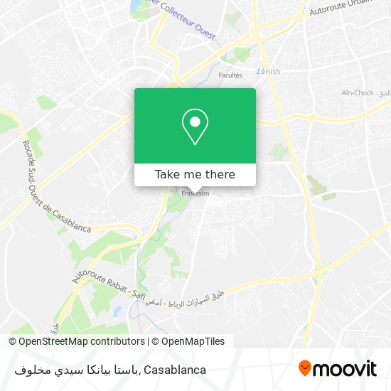 باستا بيانكا سيدي مخلوف map