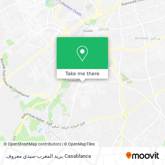 بريد المغرب-سيدي معروف map