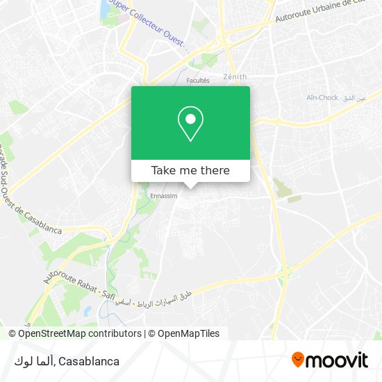 ألما لوك map