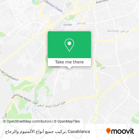 تركيب جميع أنواع الألمنيوم والزجاج map