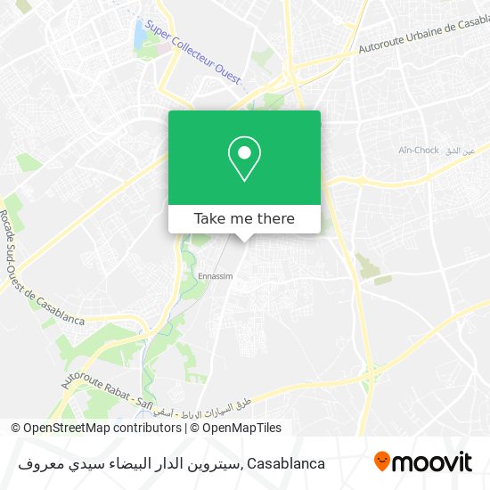 سيتروين الدار البيضاء سيدي معروف map