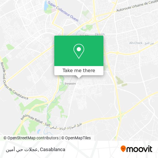 عجلات حي أمين map