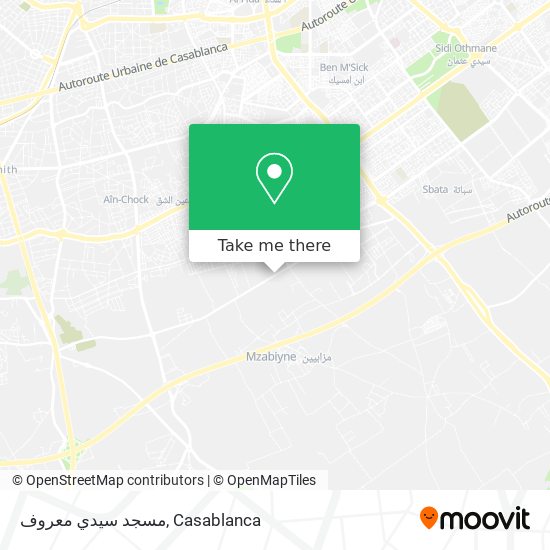مسجد سيدي معروف map