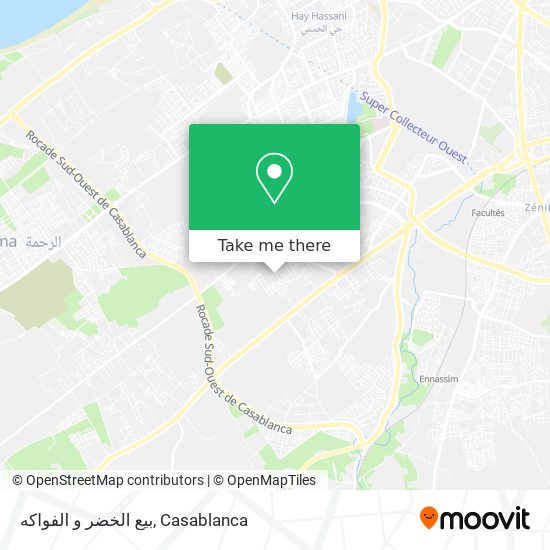 بيع الخضر و الفواكه map