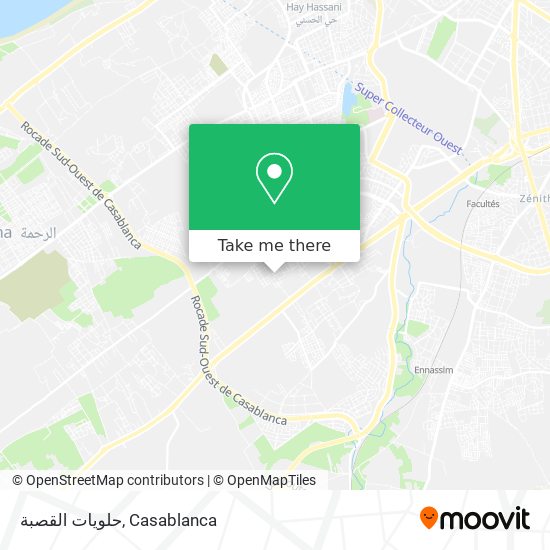 حلويات القصبة map