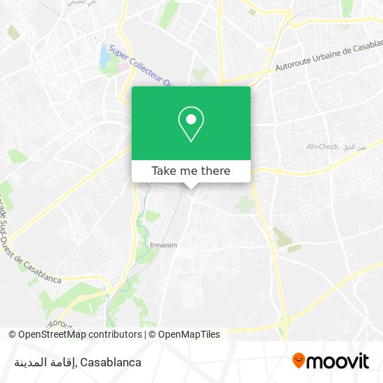 إقامة المدينة map