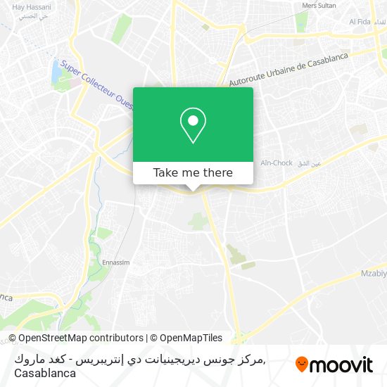 مركز جونس ديريجينيانت دي إنتريبريس - كغد ماروك plan