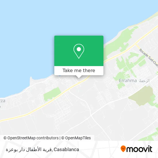 قرية الأطفال دار بوعزة map